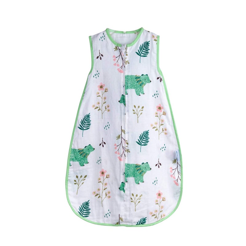 BLOOMSTAR Toddler Sleep Sack 2-3T Muslin 0.5 TOG Lightweight Baby Sleeping Bag, Soft Cotton Breathable Wearable Blanket for Summer, Easy Diaper Change, All Season Use - Image 1